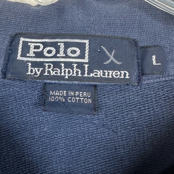 Polo Ralph Lauren Vintage French Terry Sweatshirt w/Large P Logo - Picture 10 of 11